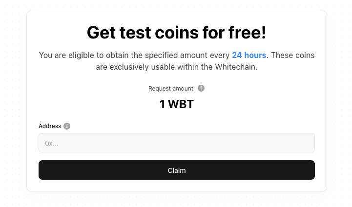 How to claim test WBT coins? – WhiteBIT